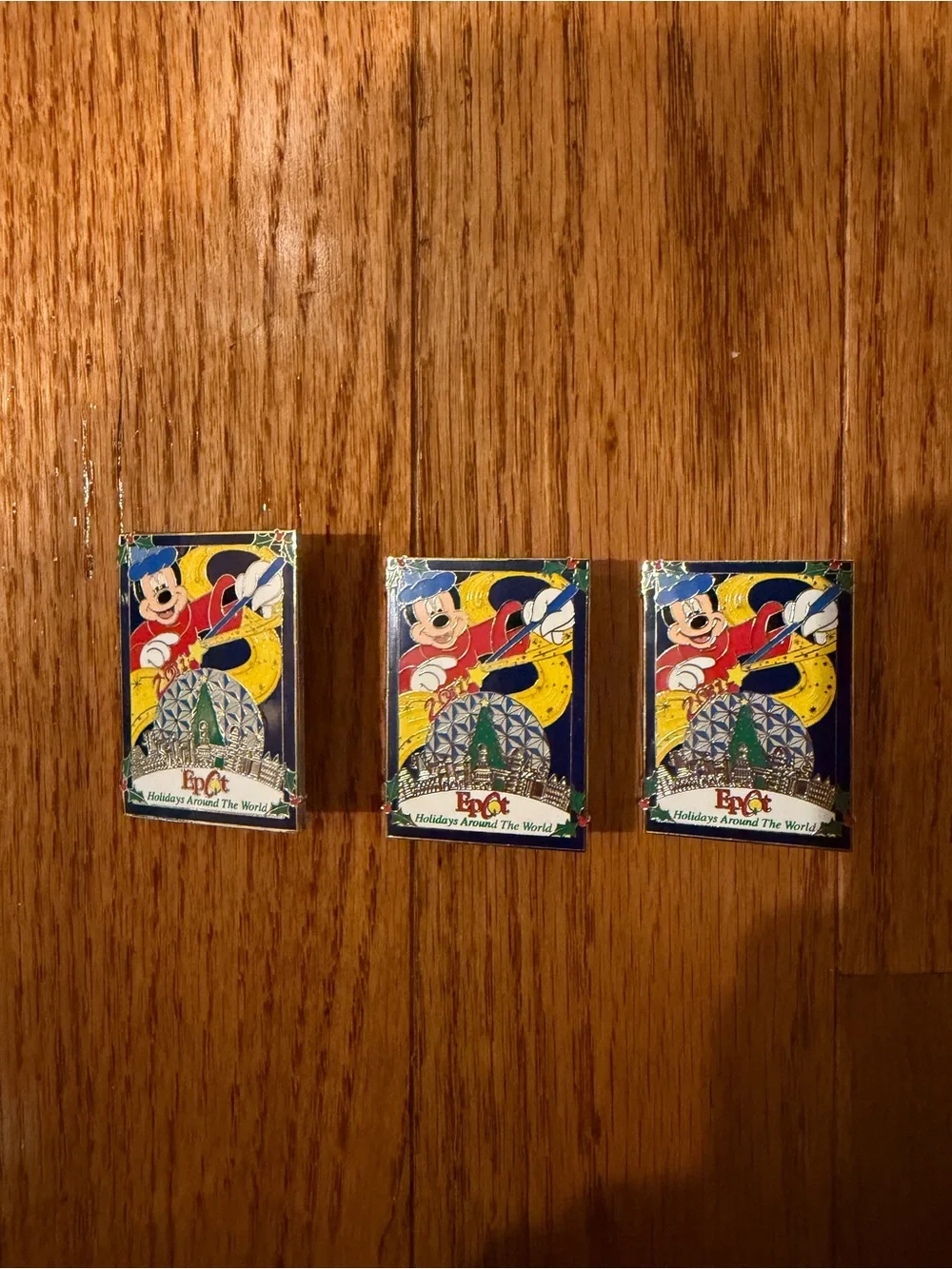 EPCOT Holidays Around the World Pins 2001 (3 available)